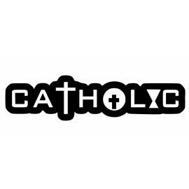 Oracal Catholic, Vinyl Decal,Sticker for Car,Laptops and more