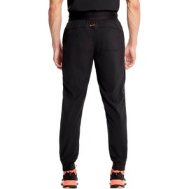 Cherokee Infinity Mens Scrub Jogger Pants, Pull-on with 4 Pockets Interior Drawstring IN204A, XL, Black