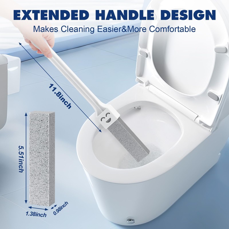 Navona 10 Pack Pumice Stone Toilet Bowl Cleaner with 2
