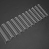No C Curve Square Flat Nail Tips, 240 Piezas de