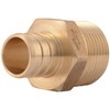 SharkBite 3/4 Inch Crimp MNPT Male Adapter, Brass Plumbing Fitting,
