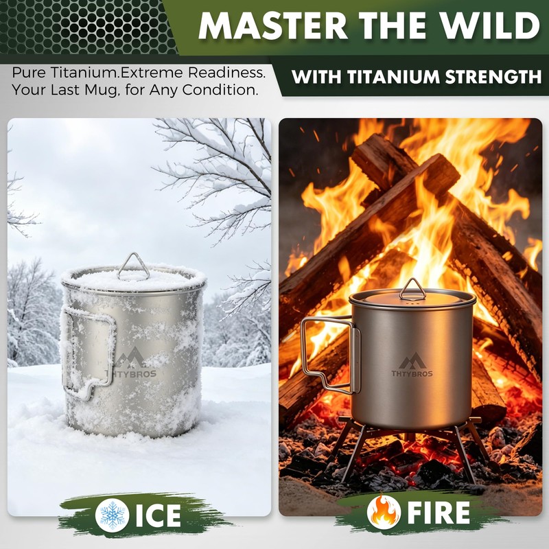 THTYBROS Alcohol Stove Set with Foldable Stand Camping Stove