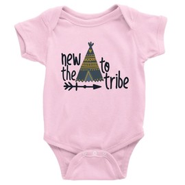 GKrepps New to The Tribe Baby Boy Girl Clothes Newborn Organic Bodysuit Romper