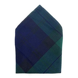 Black Watch Tartan Pocket Square Avaiable in 2 Sizes (26cm x 26cm)