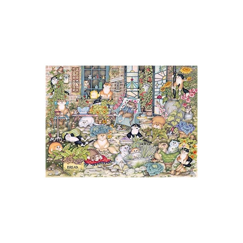 Ravensburger Crazy Cats The Good Life 500 Piece Jigsaw Puzzle