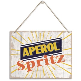 Wine Sign, Aperol Spritz Sign, Rustic Hanging Wood Plaque Sign, Cocktail Wall Art, Home Bar Decor Sign, Man Cave Decor, Garden Decor, Cocktail Decor Sign, Farmhouse Wall Hanging Decor