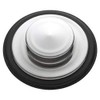 InSinkErator Tapón de fregadero, 3-3/8" ID, 4-1/2 OD, Acero inoxidable