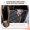 Nobleza Dog Car Seat Cover, Convertible Nonslip Waterproof Dog Backseat