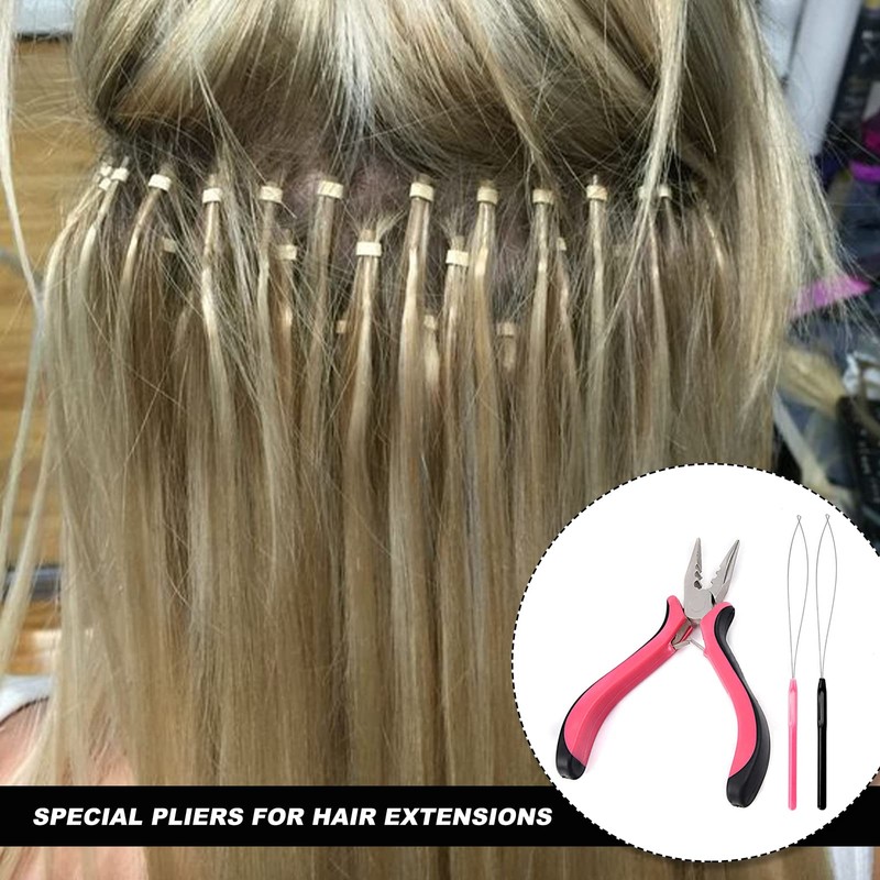 Hair Extension Pliers for Removal Professional Hair Extensions Kit Tools