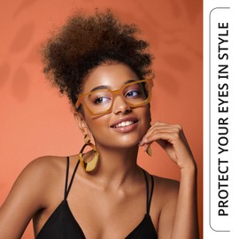 livho Blue Light Blocking Glasses for Women, Blue Light Glasses Oversized, Fashion Glasses, Vintage Glasses, Eyewear frame