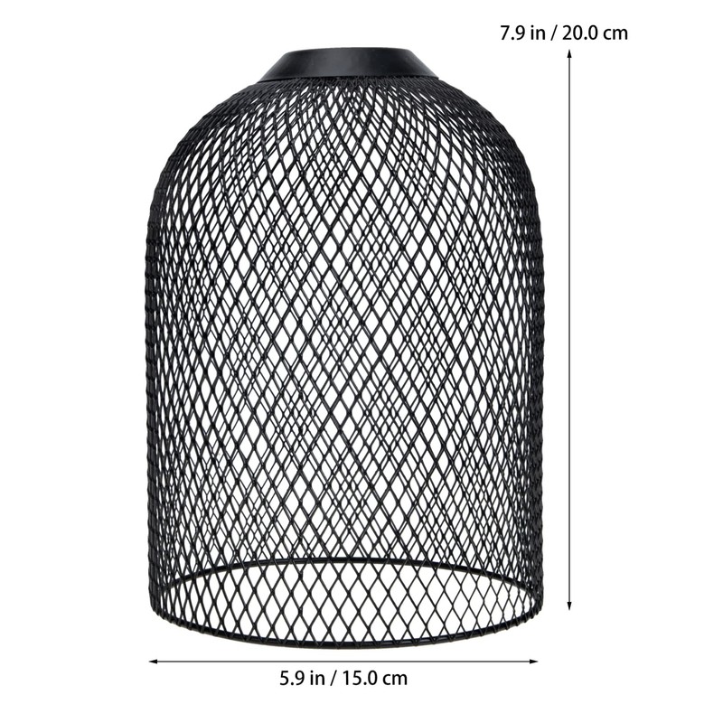 PRETYZOOM Birdcage Chandelier Lamp Shades Black Elegant Light for Home