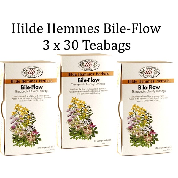 3 x 30 Teabags HILDE HEMMES HERBALS Bile Flow (Total: 90 bags)