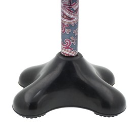 19mm 3/4" Heavy Duty Large Based Quadruple Tip Rubber Foot for Walking Sticks and Canes - by Lifeswonderful