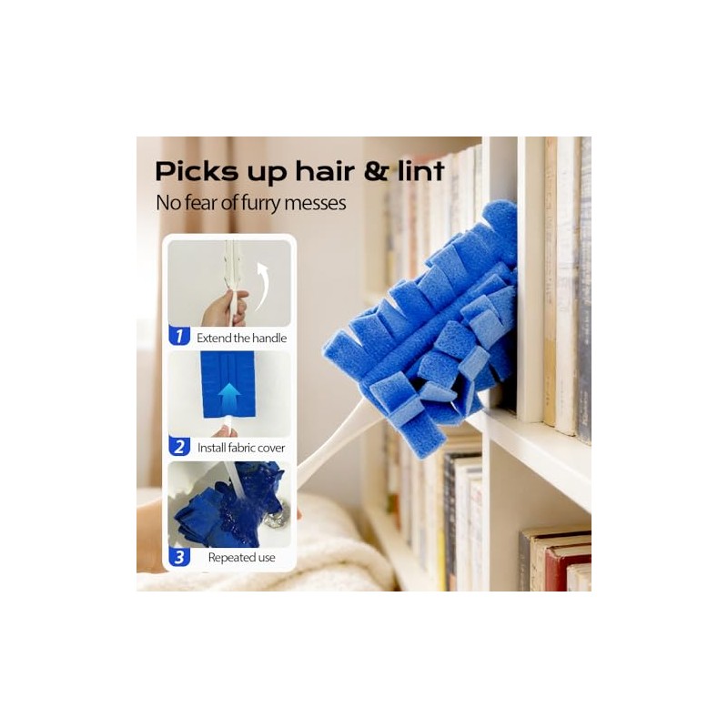 Reusable Electrostatic Duster Refills - 5 Color Set