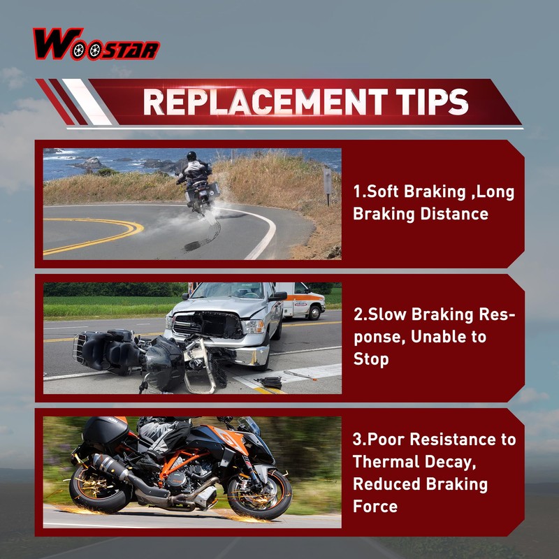 WOOSTAR Front Hydraulic Disc Brake Caliper Replacement for 110cc 150cc