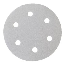 CS Unitec 37649 9" Sandpaper, Velcro 6-Hole Punch, 220 Grit Normal Corundum, (Pack of 25)
