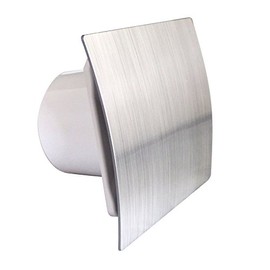 Bathroom Extractor Fan 100mm /4" Modern Shower Kitchen ES-100 Brush Chrome Finsh