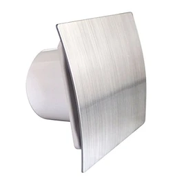 Bathroom Extractor Fan 100mm /4" Modern Shower Kitchen ES-100 Brush Chrome Finsh