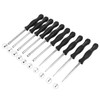 QWORK® Pack of 10 Carburettor Screwdriver with Carburettor Cleaning Brush