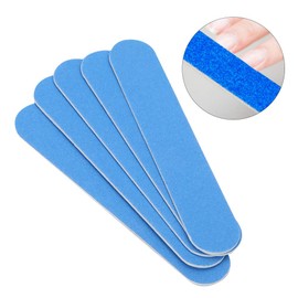 ZJchao 100pcs Lima de Uñas de Doble Cara, Papel de Lija Viruta de Madera Lima de Uñas Pulido de Uñas Tampón de Uñas Lijado Pulido Herramienta de Manicura de Tira (Azul)
