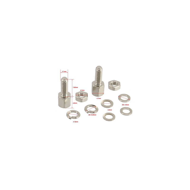 InLine® 77776 Screw Set (SUB-D installation kit 10 Pieces)