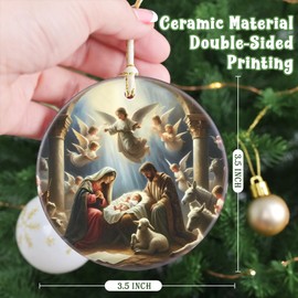 Nativity Christmas Ornament, Christmas Ornament, Christmas Christian Decor, Religious Ornament, Christmas Tree Ornament, Christian Gift, Religious Gift, Gift Idea