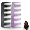 Kamm mit breiten Zähnen, Schwarz (Violett)