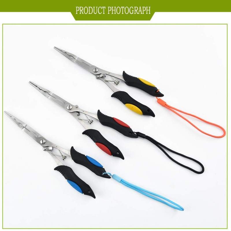 MILLION SOURCE Stainless Steel Fishing Pliers Tool 8 Inch Fishing
