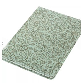 Ecoleatherette A5 Ruled Notebook - Flowers