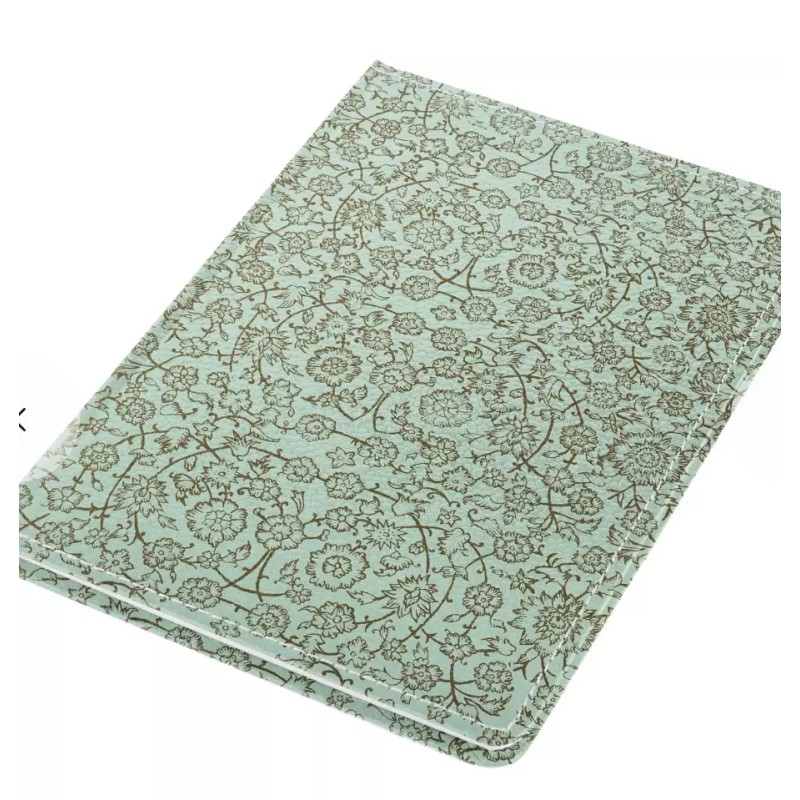 Ecoleatherette A5 Ruled Notebook - Flowers
