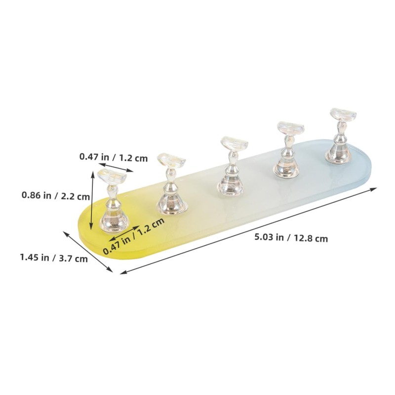 TOVINANNA 2 Sets Magnetic Nail Tip Display Holder Acrylic Nail