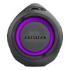 Bocina Aiwa Boombox AWS244BT AWS244BT portátil con bluetooth waterproof negra