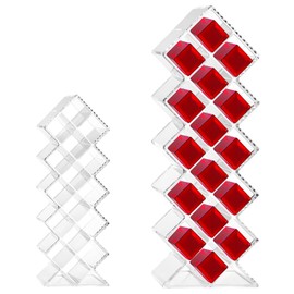 QWORK® Lipstick Organiser Box, 16 Sections Lip Gloss Container, Lipstick Holder