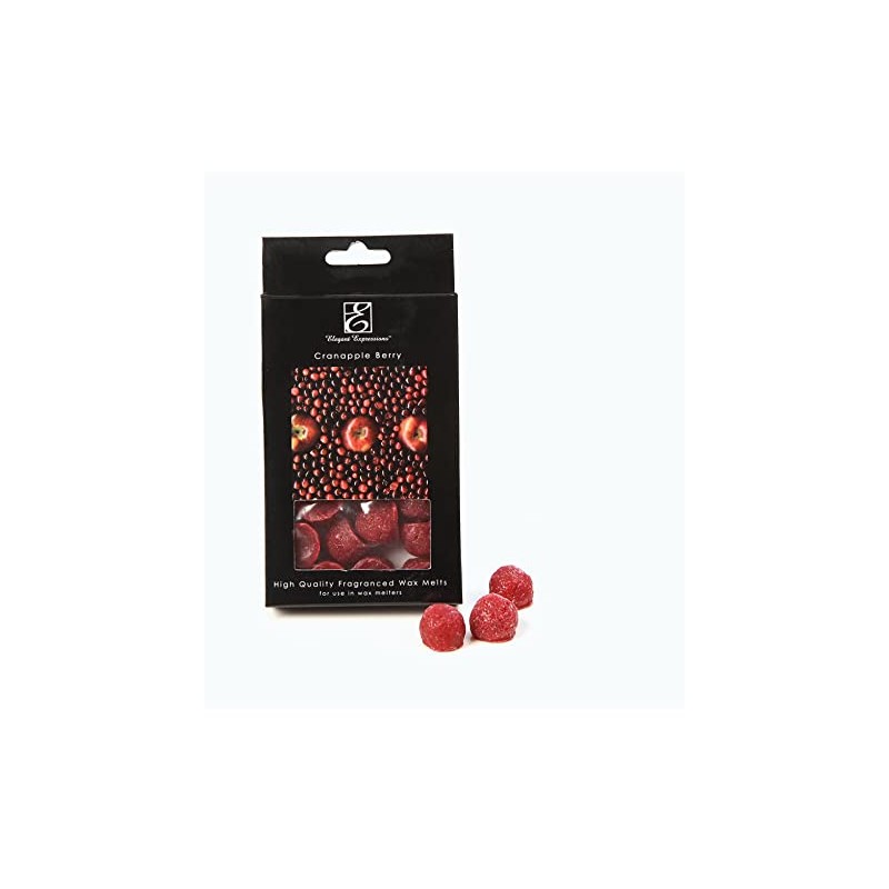 Aromatherapy Hosley's highly scented Cranapple Berry Décorative SHAPED Wax Melts,