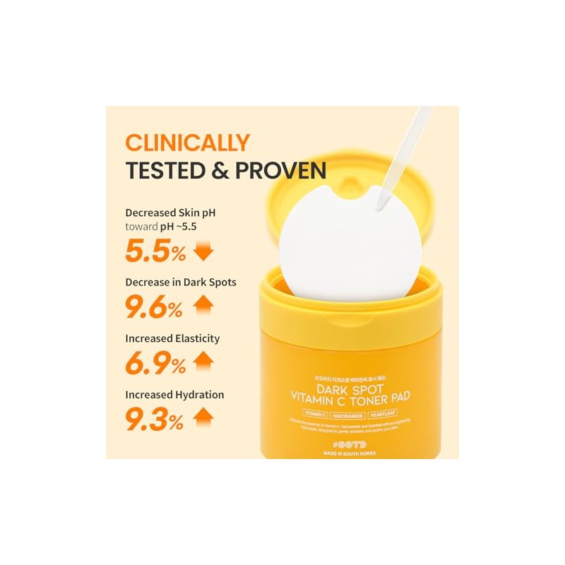 Vitamin C Toner Pads for Oily Skin - Hydrating &