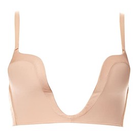Wonderbra Women Ultimate Plunge Bra, Beige, 32C