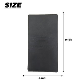 Sandfren Car Registration & Insurance Holder, Vehicle Glove Box Compartment Organizer for License Document, Automotive Interior Card Wallet Accessories, Universal for SUV Sedan Truck (Black)