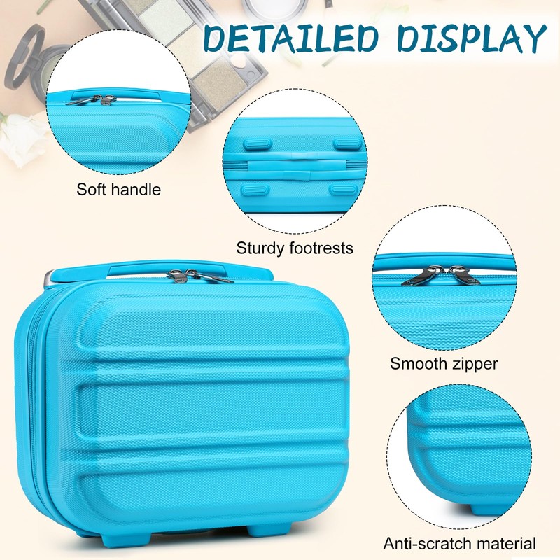 Kono Vanity Case ABS Hard Shell Makeup Case Box Organiser