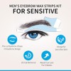 Beauty7 Men‘s Eyebrow Waxing Strips for Sensitive Skin, 24 Strips