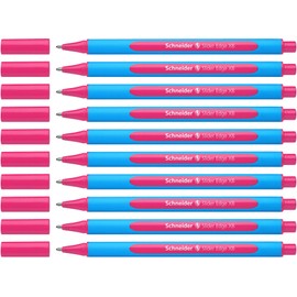 Schneider Slider Edge XB Ballpoint Pen, Pink, Box of 10 Pens (152209)
