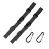SLEEKEE Pack of 2 buckle anti-slip straps and 2 carabiner