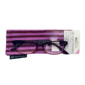 Sight Station Carmen Women Reading Glasses Eyeglasses with Case+1.50