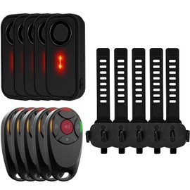 NineLeaf Car Alarm System with Remote –113dB Wireless Anti Theft Device,Security Lights for Cars,7 Sensitivity & 3 Volume,LED,Easy Installation, IP66 Waterproof, Long Battery Life for Cars, Bikes,5PK