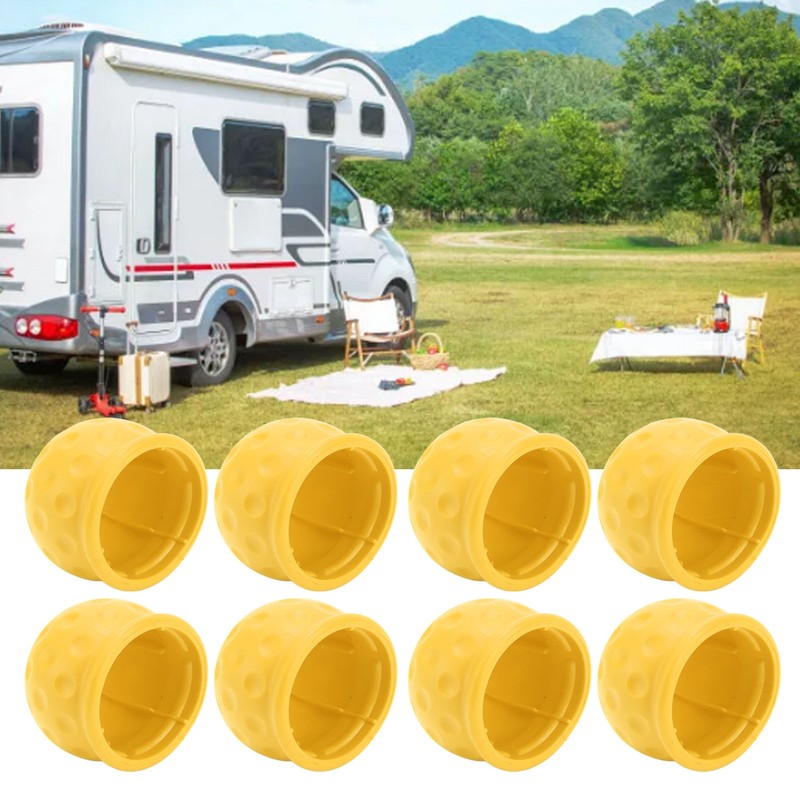 8Pcs Truck Tow Ball Cover 50mm Strong Protection Soft Rugged
