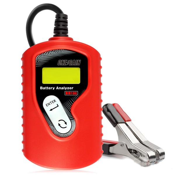 ONEGAIN BA-100 Battery Analyzer for 12V, Easy Diagnostic Diagnostic Machine, CCA, World Standard Compatible Tester