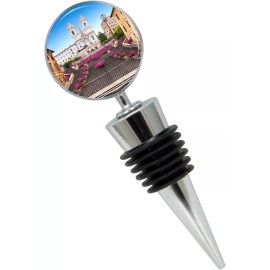 City Souvenirs Spanish Steps Italian Wine Bottle Stopper in Gift Box Rome Souvenir
