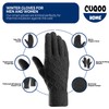 CUQOO Diamond Black Thermal Gloves – Soft, Windproof, Durable Winter