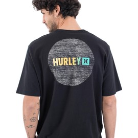 Hurley Everyday Circle Gradient T-Shirt - Black - L