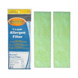 Fits For Hoover, Fits For EnviroCare 2 Allergen Filters 40110006 Fits For Hoover Windtunnel Bagless Vacuum 3 Layer