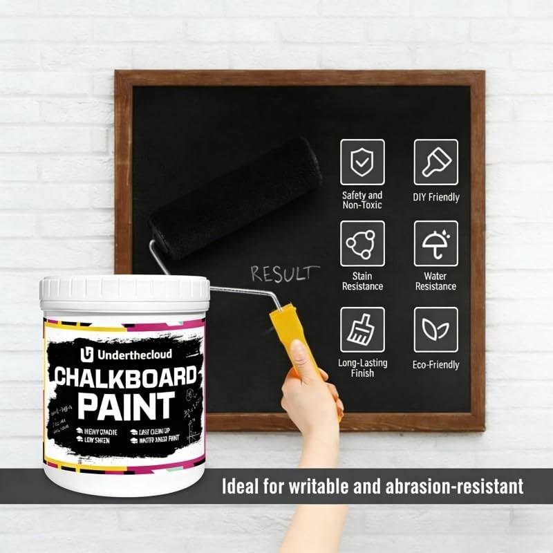 Chalkboard Blackboard Paint Chalk Board Paint for Wood, Metal, Glass,